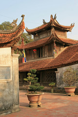 buddhist temple (but thap) closed to hanoi (vietnam)