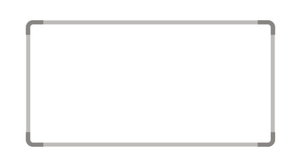 simple white board posted on the wall