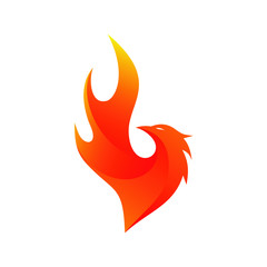 Phoenix Fire Logo Vector