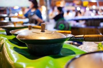 colorful street food on the market Thailand