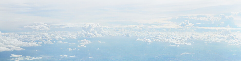 Fototapeta na wymiar Panorama beautiful cloudy sky background.