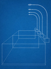 Road construction with street light