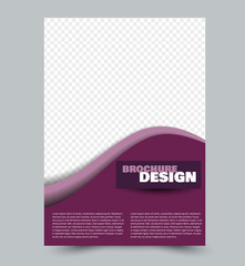 Business flyer design. Abstract brochure or annual report template. Vector illustration.
