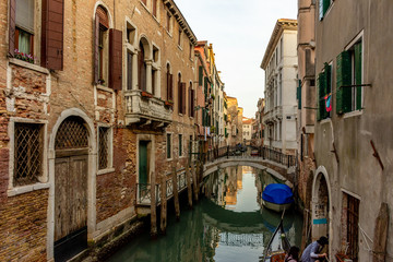 Fototapeta na wymiar Italy, Venice, typical canal