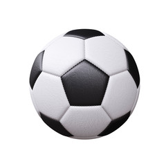 Soccer ball isolated on white background. 3d image