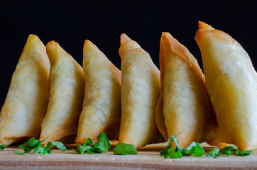 Samoosas, also sometimes referred to as a somosa, are an ever popular Indian delicacy in Durban, South Africa. Durban has the largest Indian polulation of any Western city in the world.