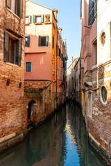 Fototapeta na wymiar Italy, Venice, view of a canal