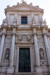 Italy, Venice, ancient basilica in the historic center.