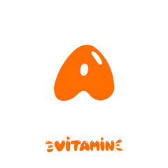 Vitamin A hand drawn