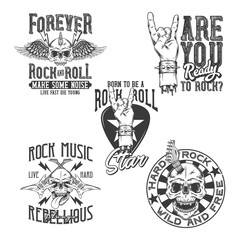 Vintage labels set. Hand drawn illustrations with lettering composition. Logotypes set. Black and white illustrations.