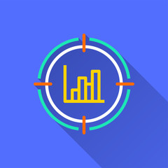 Data analysis - vector icon for graphic and web design.
