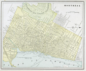 Old map. Engraving image