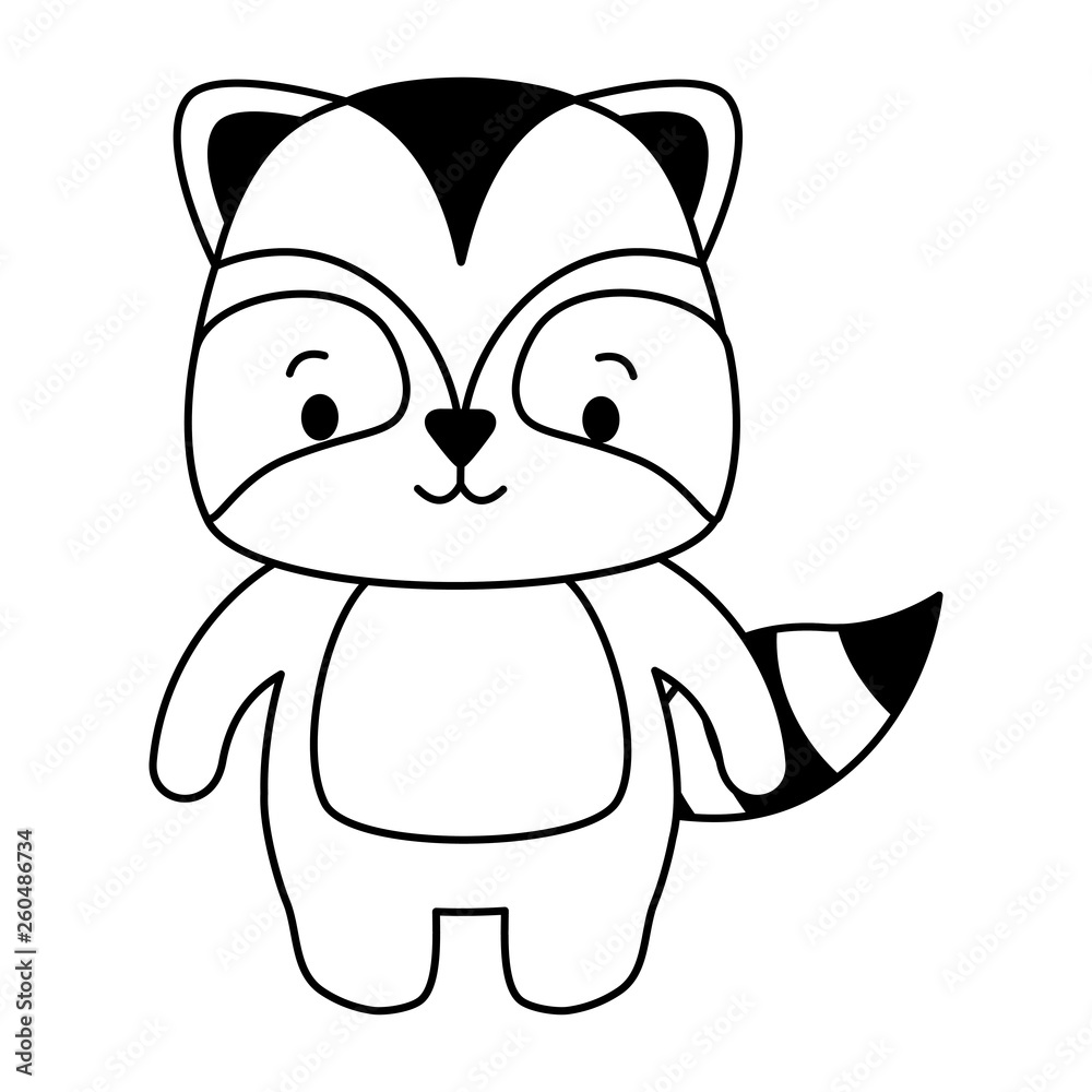 Sticker cute animal cartoon