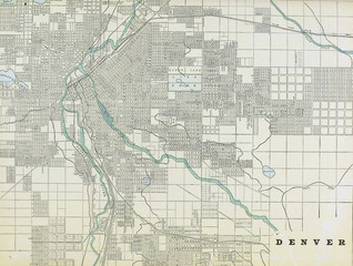 Old map. Engraving image