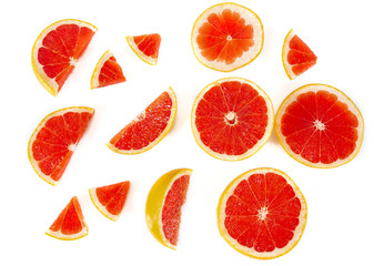 grapefruit isolated on white