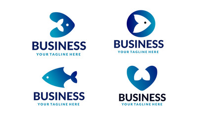 4 Fish logo collection