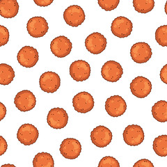 Pattern of vector illustrations on the nutrition theme; dry food for cats and dogs. Realistic isolated objects for your design.