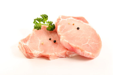 raw pork chop