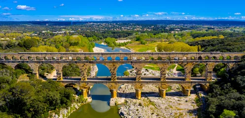 Printed roller blinds Pont du Gard pont du gard, famous bridge in france