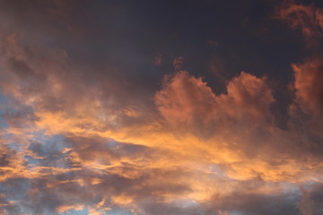 céu, nuvens, cor, pôr-do-sol, papel de parede, edição