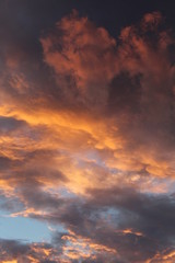 Fototapeta na wymiar céu, nuvens, cor, pôr-do-sol, papel de parede, edição