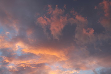 céu, nuvens, cor, pôr-do-sol, papel de parede, edição