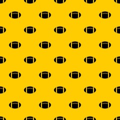 Rugby ball pattern seamless vector repeat geometric yellow for any design