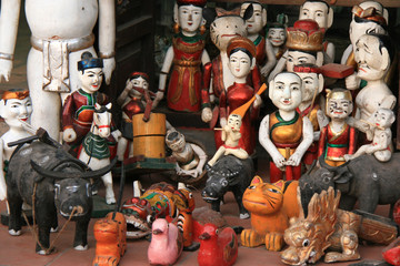 Puppets in a market (Hanoi - Vietnam)