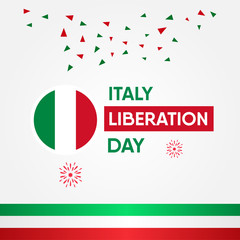 Italy Liberation Day Vector Design