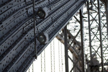 grey iron bridge