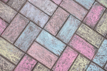 multi-colored tile, rainbow background
