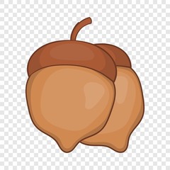 Acorns icon in cartoon style isolated on background for any web design 