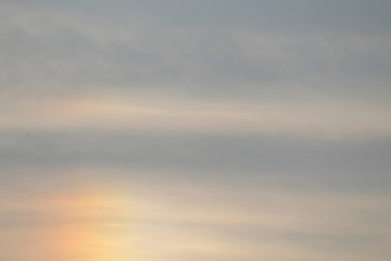 simple rainbow in the clouds
