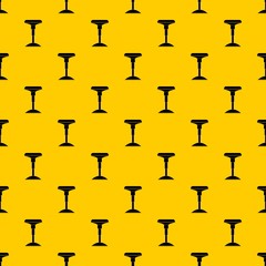 Bar stool pattern seamless vector repeat geometric yellow for any design