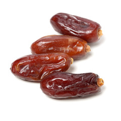 Dates on white background