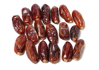 Dates on white background