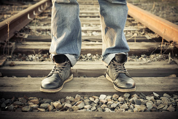 Shoes, boots, legs, background