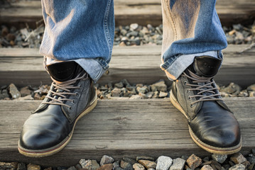 Shoes, boots, legs, background