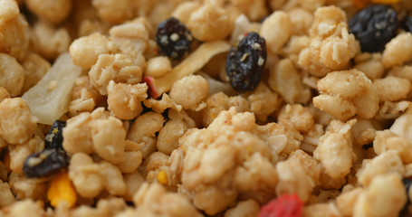 Cereal breakfast at morning