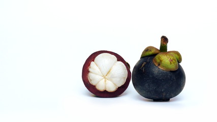 Mangosteen fruit in summer has a sweet and sour taste.