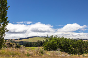 Landscape scenery in south New Zealand