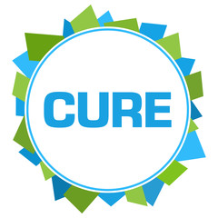 Cure Green Blue Random Shapes Circle 