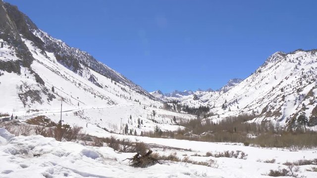The snow covered mountains of the Inyo National Forest - travel photography