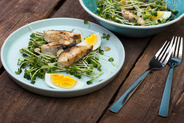sprouts and mackerel salad