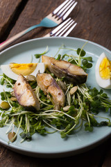 sprouts and mackerel salad