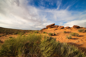Red Rock Desert Landscape of Utah in the Iconic American Southwest