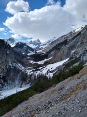 Fototapeta na wymiar Alpenpanorama Karwendel Gebirge
