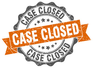 Obraz premium case closed stamp. sign. seal