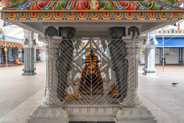 Interior of Sri Srinivasa Perumal Temple, Singapore