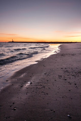 morning on a frozen beach